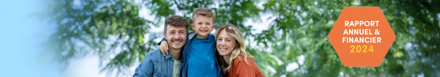 Couverture du rapport annuel 2024 Sacha et ses parents